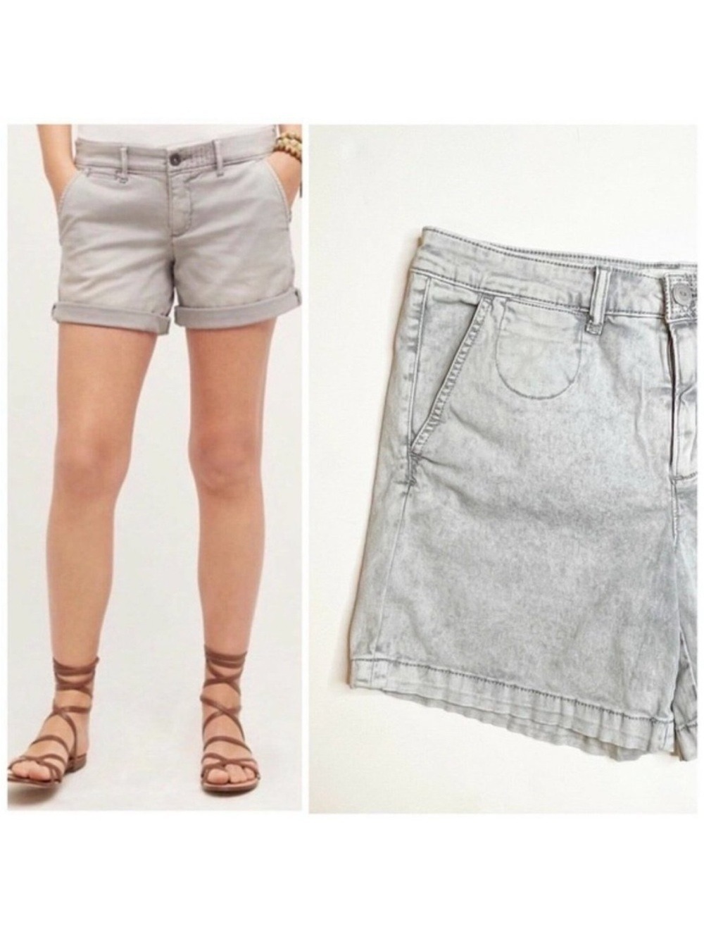 ANTHROPOLOGIE ‘Relaxed Chino’ Shorts - Picture 3 of 15